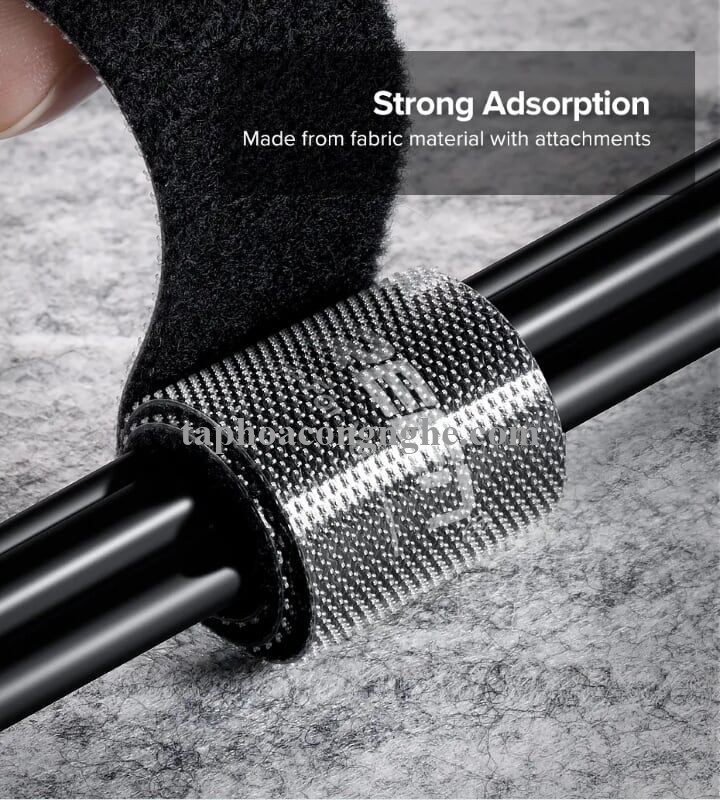 Ugreen 40355 3M màu Xám Dây dán Velcro đa năng tiện dụng LP124 30040355